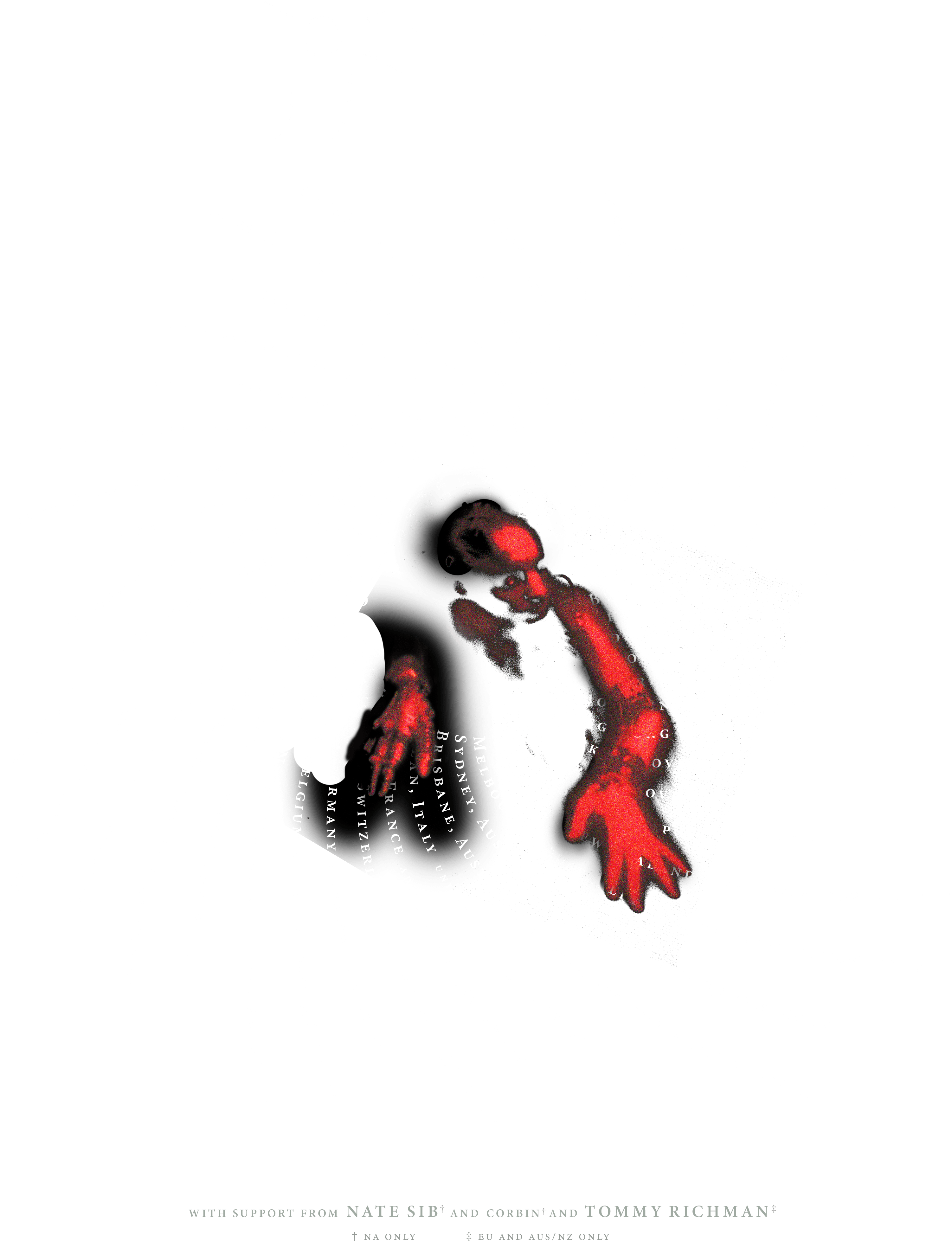 Official Joji Solaris Tour artwork with dates circling Joji